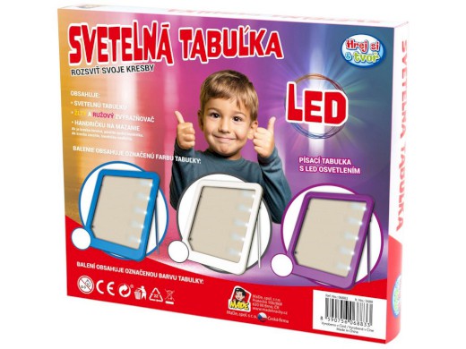 06883 - Tabulka LED, svítící, na baterie, 24 x 19 x 3 cm