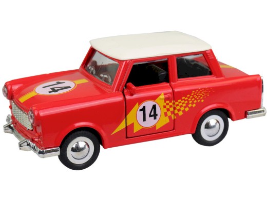 Auto Trabant, kovový, 12 cm