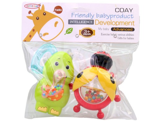 18142 - Chrastítka, 2 ks, 12 x 9 cm