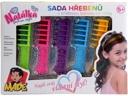 16027 - Barvy na vlasy, hřebeny, 10 cm