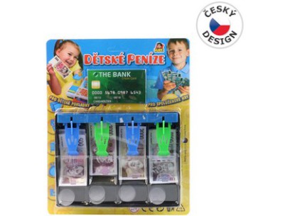 96907 - Pokladna s penězi- České, 28 x 22 cm