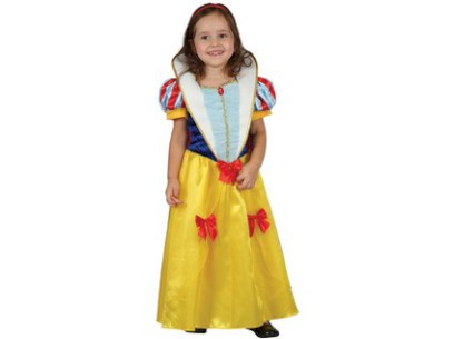 01004 - Šaty na karneval -sněhurka, 92-104 cm