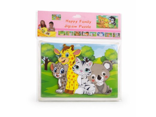 Puzzle zvířátka, 22,5 x 14,5 cm