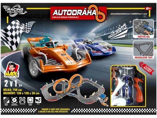 Autodráha s formulemi, 750 cm