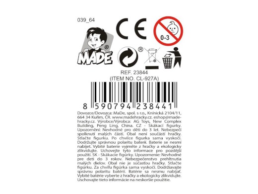 Žába skákací se světlem