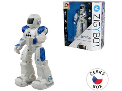 01890 - Robot Viktor 27cm, 21 funkcí (modrý)