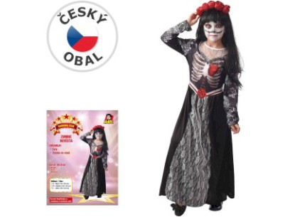09337 - Šaty na karneval - smrt, 120 - 130 cm