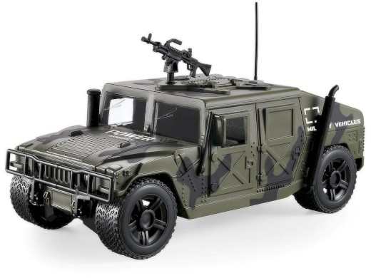 MaDe Vojenské auto se světlem a českým hlasem 24cm