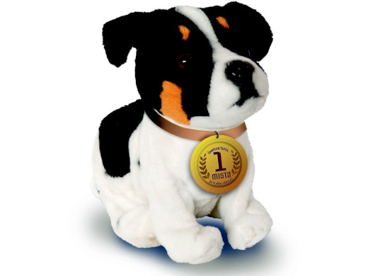 74811 - MaDe pejsek Ťapka 23 cm, černobílý