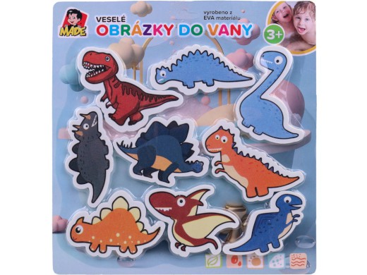 15271 - Dinosauři do vany, soft,  29 x 1 x 31 cm