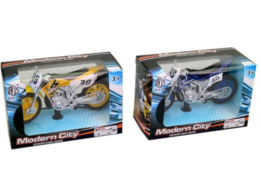 14846 - Motorka závodní kovová, 11,5 x 4,5 x 7,5 cm