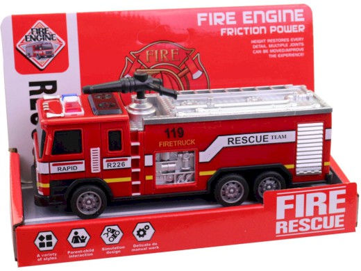 Auto hasiči na setrvačník, 17 cm