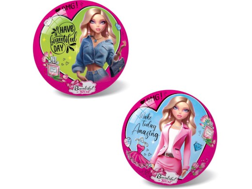 Míč BEAUTIFUL GIRL / LOVE FASHION, 23 cm