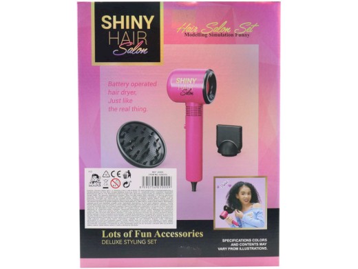 Vlasové studio fén, s bateriemi, 20 x 7 x 26cm