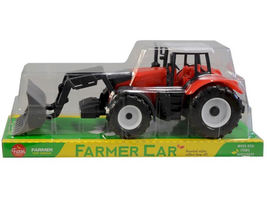 07774 - Traktor s nástrojem, na setrvačník, 10x29x9cm