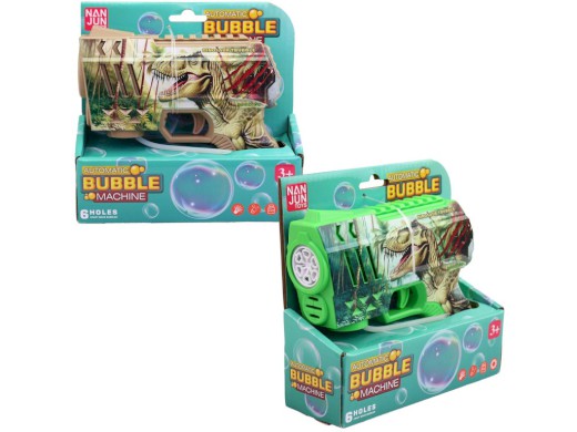 Pistole bublifuk dinosaurus, na baterie, 16 cm