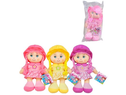 13618 - Panenka textilní se zvukem, 26 cm