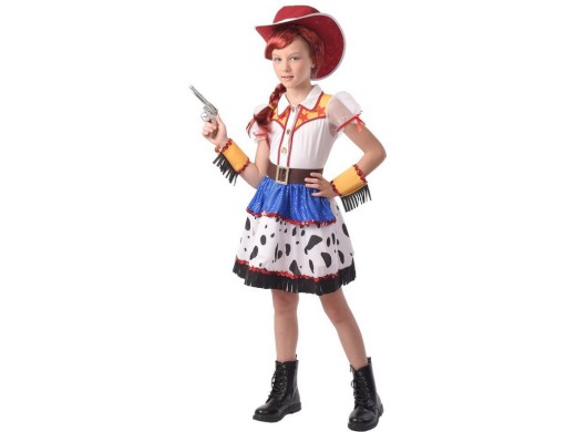 09405 - Šaty na karneval - kovbojská dívka, 110 - 120 cm