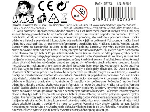 58783 - Auto policie na baterie