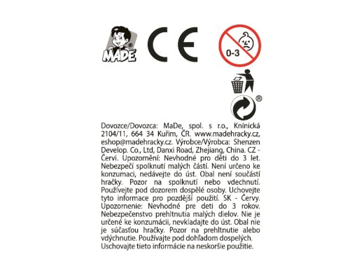 Červi a opice, 6 cm