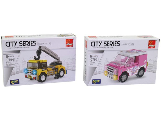 18099 - Auto sportovní, volná kola, 16 ks v display boxu