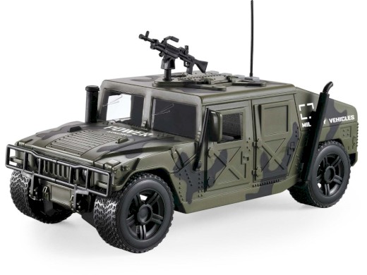 MaDe Vojenské auto se světlem a českým hlasem 24cm