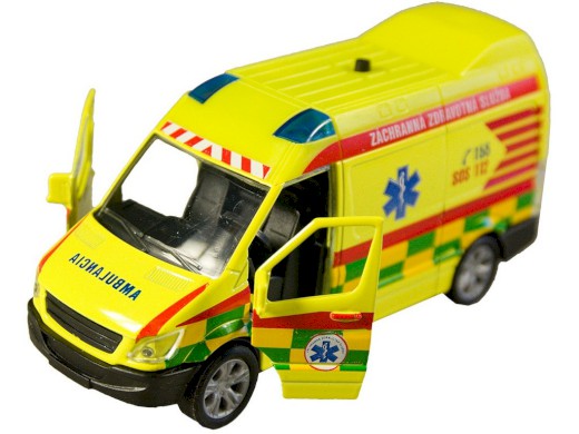 06441 - Auto záchranářské SK, 2 druhy 11 cm, pullback