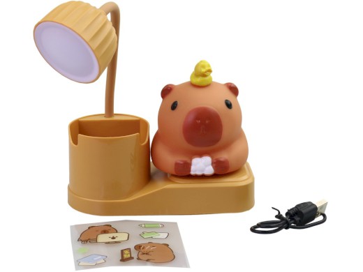 Lampička kapybara se stojánkem, na baterie