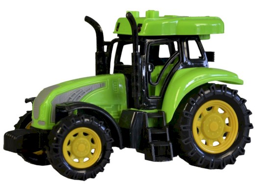 00921 - Traktor s českým hlasem, světlo zvuk, na setrvačník, 14 cm