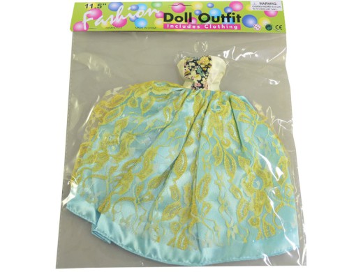 59728 - Šaty plesové pro panenku, 21 druhů - mix, 26 cm