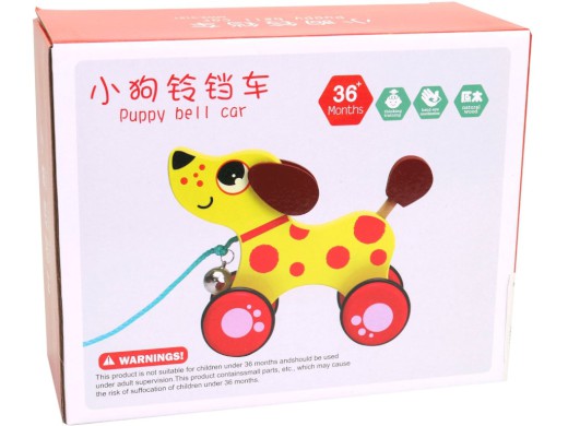 20368 - Dřevěné tahadlo, pes, 17 cm