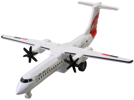 Letadlo kovové, 6 ks v display boxu, 20cm