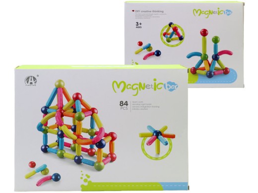 Magnetická stavebnice,  32 x 6,5 x 24cm