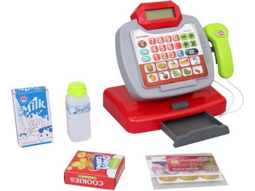 01784 - Pokladna na baterie, český design, 20 cm