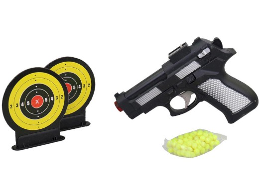 10717 - Pistole na kuličky se dvěma terči, 15 cm