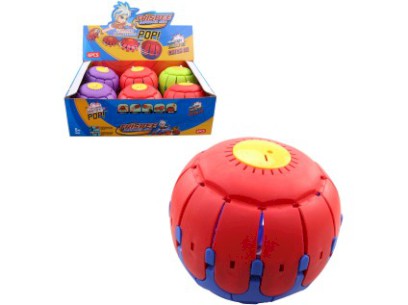 Míč 2 v 1, s hudbou, 6 kusů v display boxu