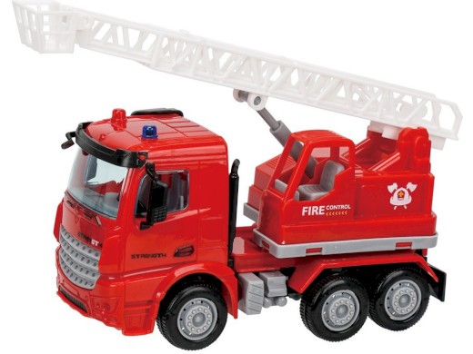 08121 - Auto hasičské s plošinou na setrvačník, 16 cm