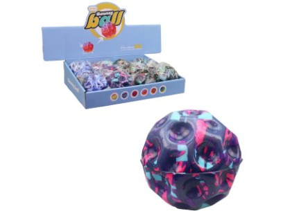 Míček elastický, 12 ks v display boxu, 8 cm