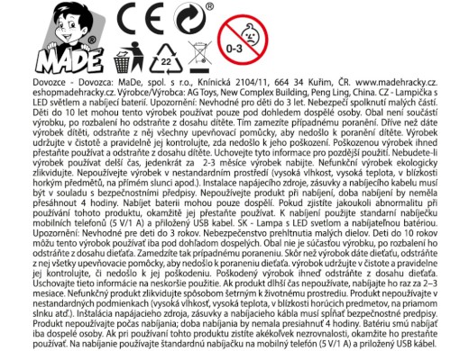 Lampička kapybara, na baterie