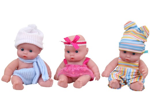 Panenka v šatičkách, 12 ks v display boxu, 17 cm