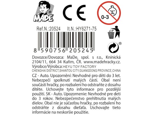 Autíčka 48 kusů v display boxu, 7,5 x 3 x 2,5 cm