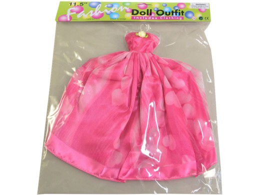 59728 - Šaty plesové pro panenku, 21 druhů - mix, 26 cm