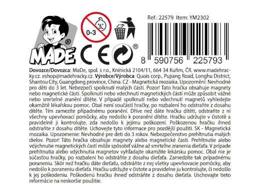 Magnetická mozaika, 40x26cm