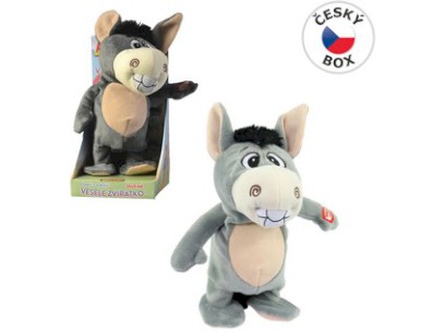 04260 - Oslík opakující a chodící 22 cm