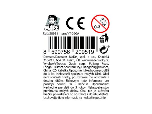 Kabelka s doplňky, 16 x 12 x 2 cm