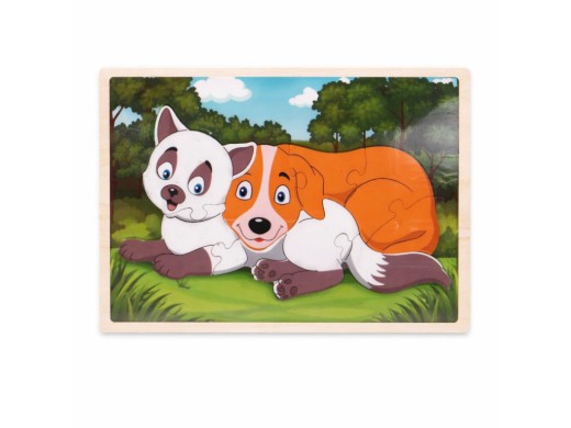 Puzzle zvířátka, 22,5 x 14,5 cm