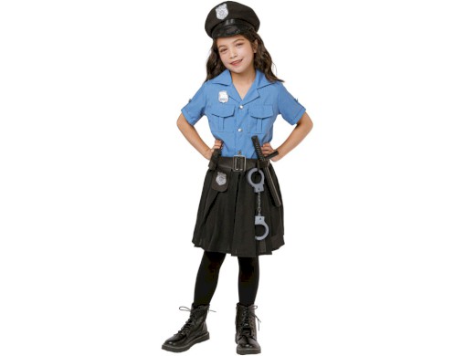 Šaty na karneval - policistka, 130-140cm