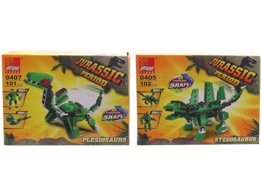 Kostky dinosaurus, 8 ks v display boxu