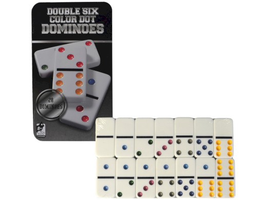 02516 - Domino v kovovém boxu 28 ks, 19x11cm