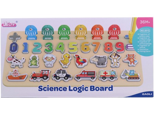 Naučné puzzle, čísla, zvířáta